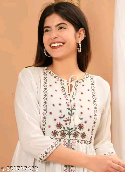 White Embroidery Top