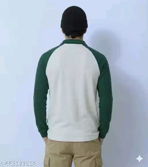 Men Polo Neck Full Sleeves Tshirt