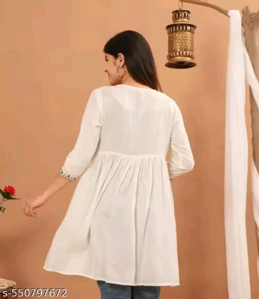 White Embroidery Top