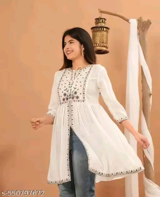 White Embroidery Top